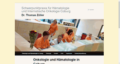 Desktop Screenshot of onkologie.zoellers.de